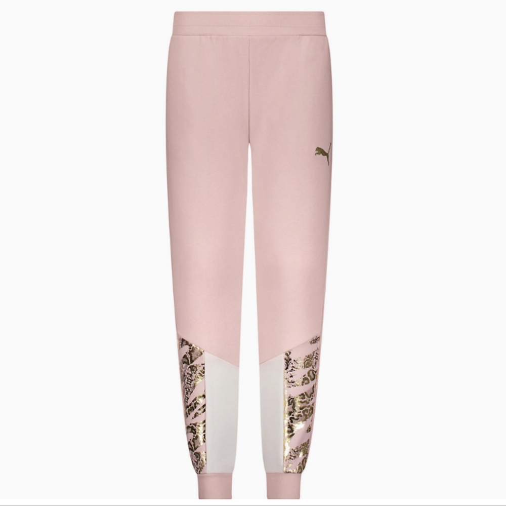 Pink Puma joggers for girls